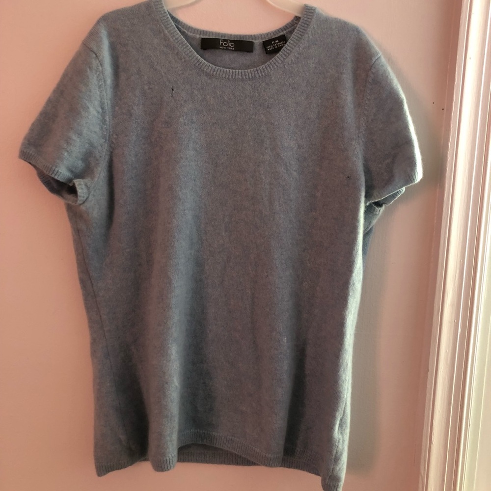 Blue Cashmere Shirt